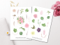 Preview: Flowers Sticker Set